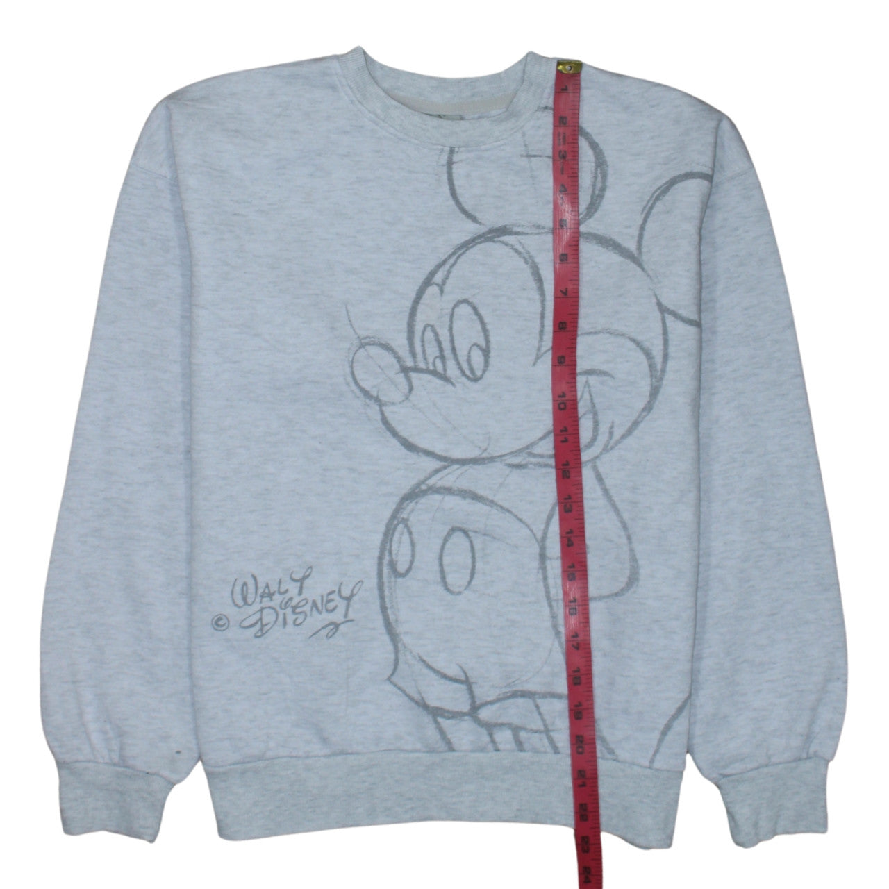 Disney Women Grey Mickey Mouse Pullover Sweatshirt Size 2XS
