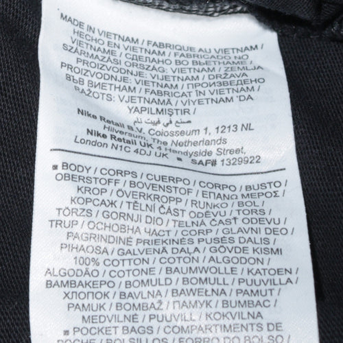 Nike Men’s Black Sweat Shorts Size S Casual Cotton Elastic Waist