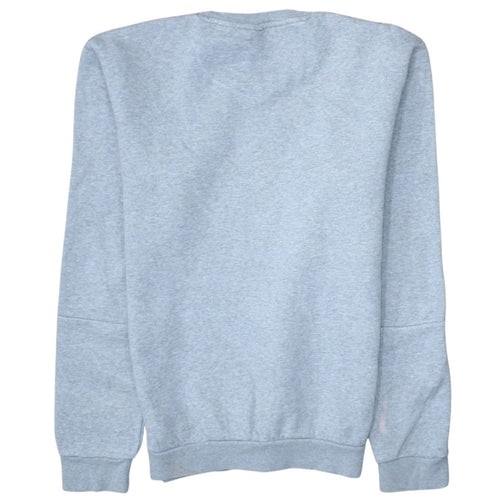 adidas Men Grey Crew Neck Pullover Sweatshirt S Regular Fit Sports Fleece