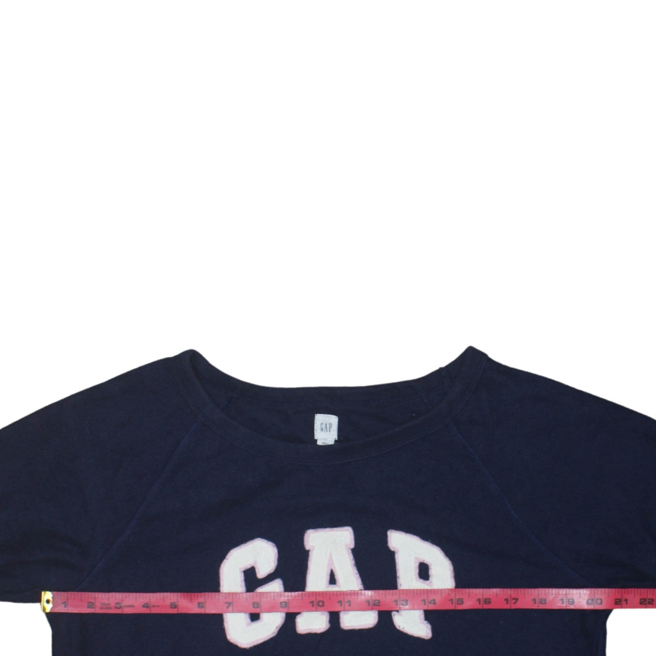 GAP Women Navy Blue Medium Pullover Sweatshirt with Logo