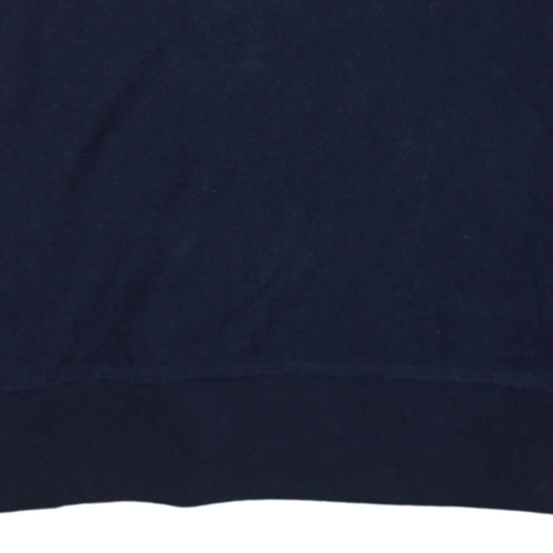 GAP Women Navy Blue Medium Pullover Sweatshirt with Logo