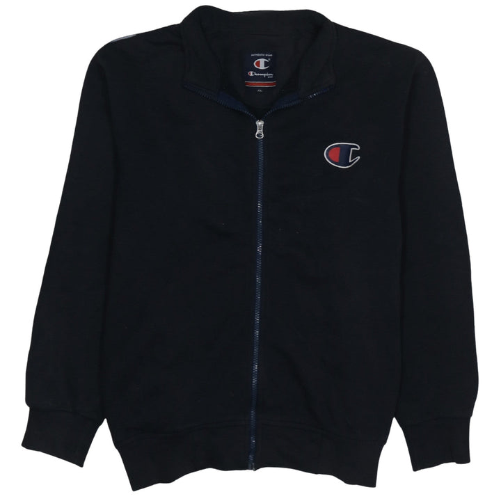 Champion Men's Black L Track Jacket Full Zip Logo Sportswear