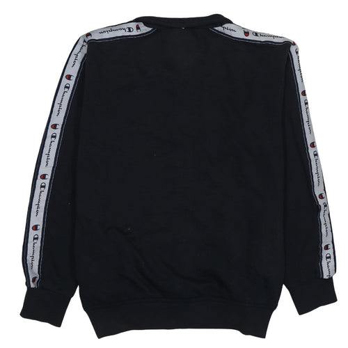 Champion Men's Black L Track Jacket Full Zip Logo Sportswear
