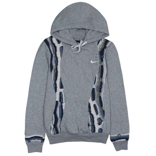 Nike Women's Grey Embroidered Pullover Hoodie Size S