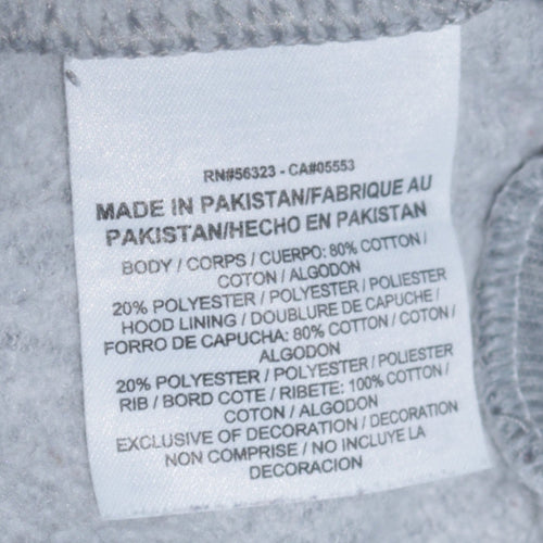 Nike Men Grey Full Zip Hoodie Small Sportswear Cotton Blend