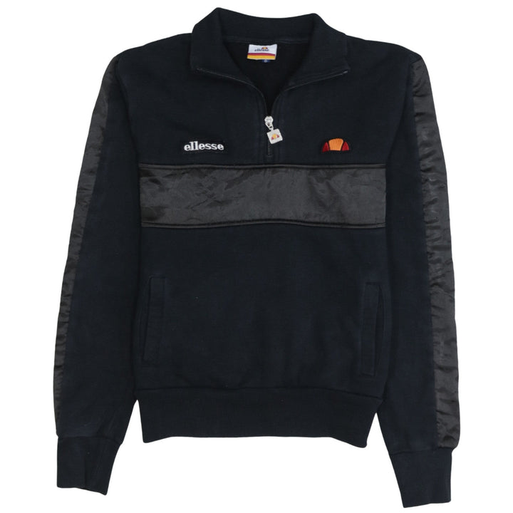 Ellesse Womens Black Size 6 1/4 Zip Pullover Sweatshirt