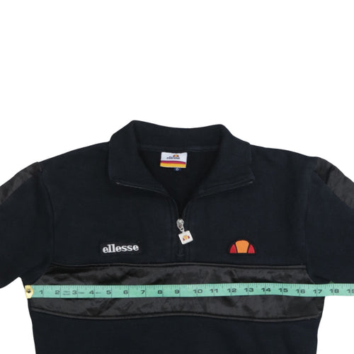 Ellesse Womens Black Size 6 1/4 Zip Pullover Sweatshirt