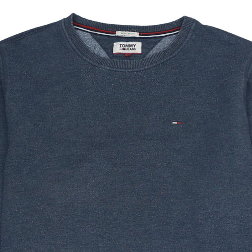 Tommy Jeans Men’s Blue XL Crew Neck Regular Fit Sweatshirt