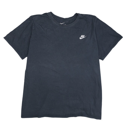 Nike Men's Black Athletic Fit Cotton Crew Neck T-Shirt L