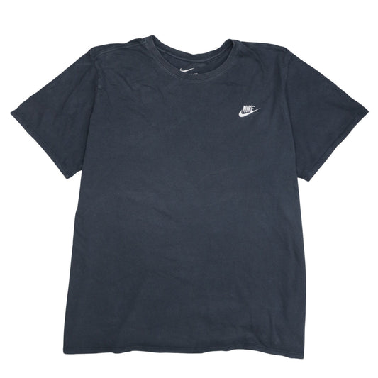 Nike Men's Black Athletic Fit Cotton Crew Neck T-Shirt L