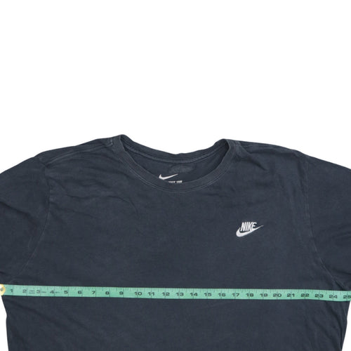 Nike Men's Black Athletic Fit Cotton Crew Neck T-Shirt L