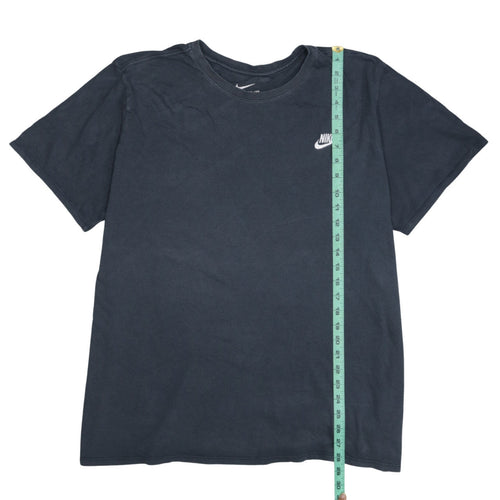Nike Men's Black Athletic Fit Cotton Crew Neck T-Shirt L