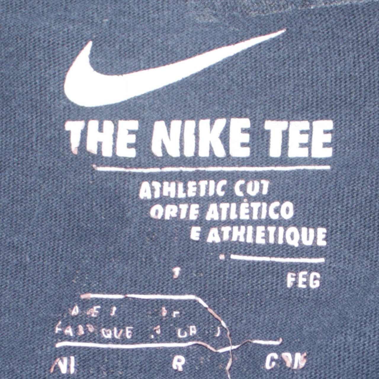 Nike Men's Black Athletic Fit Cotton Crew Neck T-Shirt L