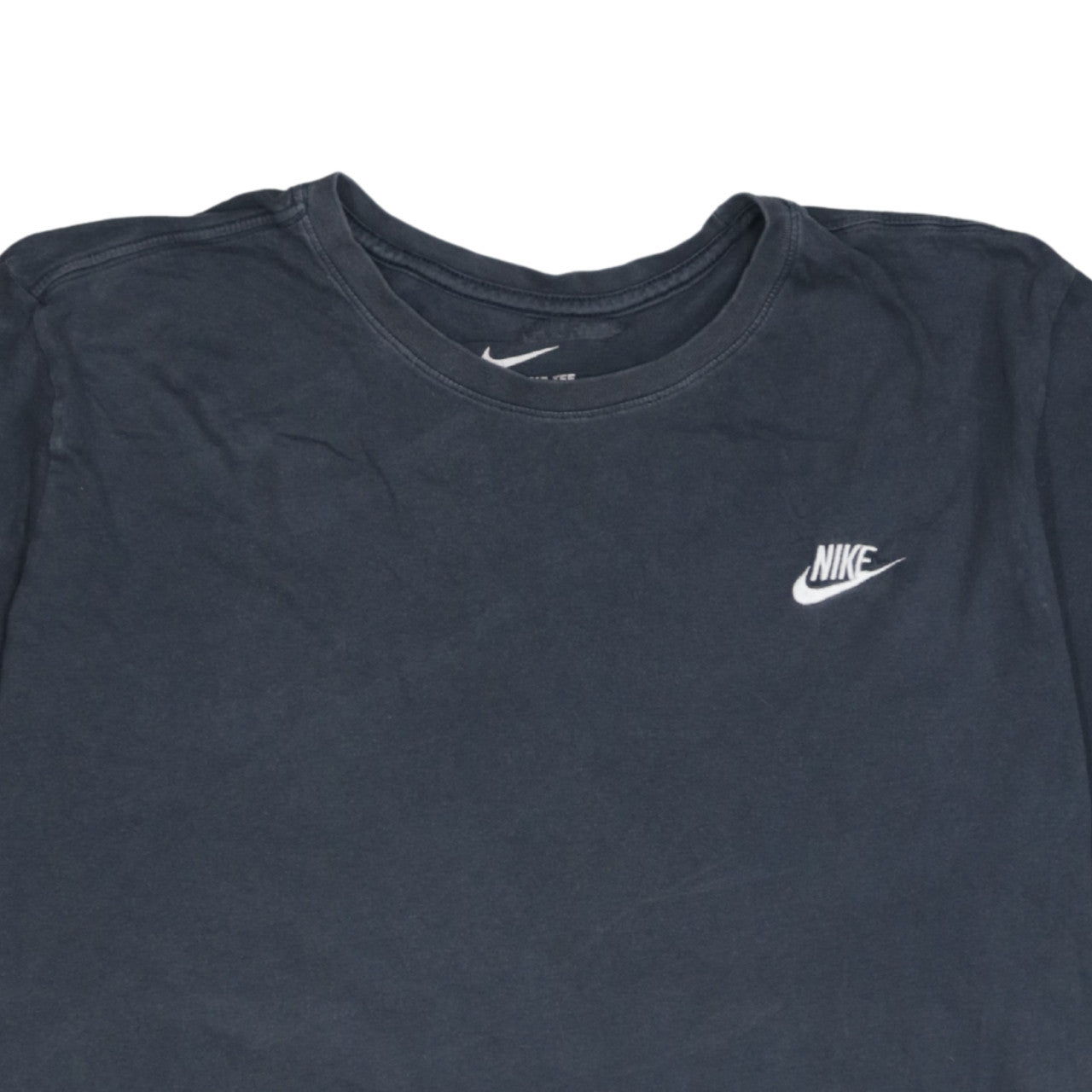 Nike Men's Black Athletic Fit Cotton Crew Neck T-Shirt L