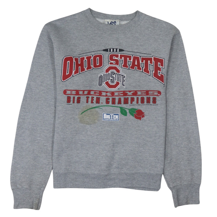 Lee Sport Men's Grey Ohio State 1996 Pullover Sweatshirt L