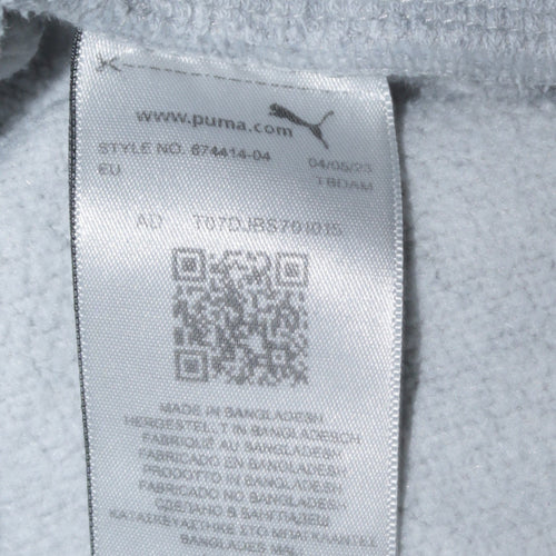 Puma Men's Grey Cotton Blend Jogger Trousers Size L