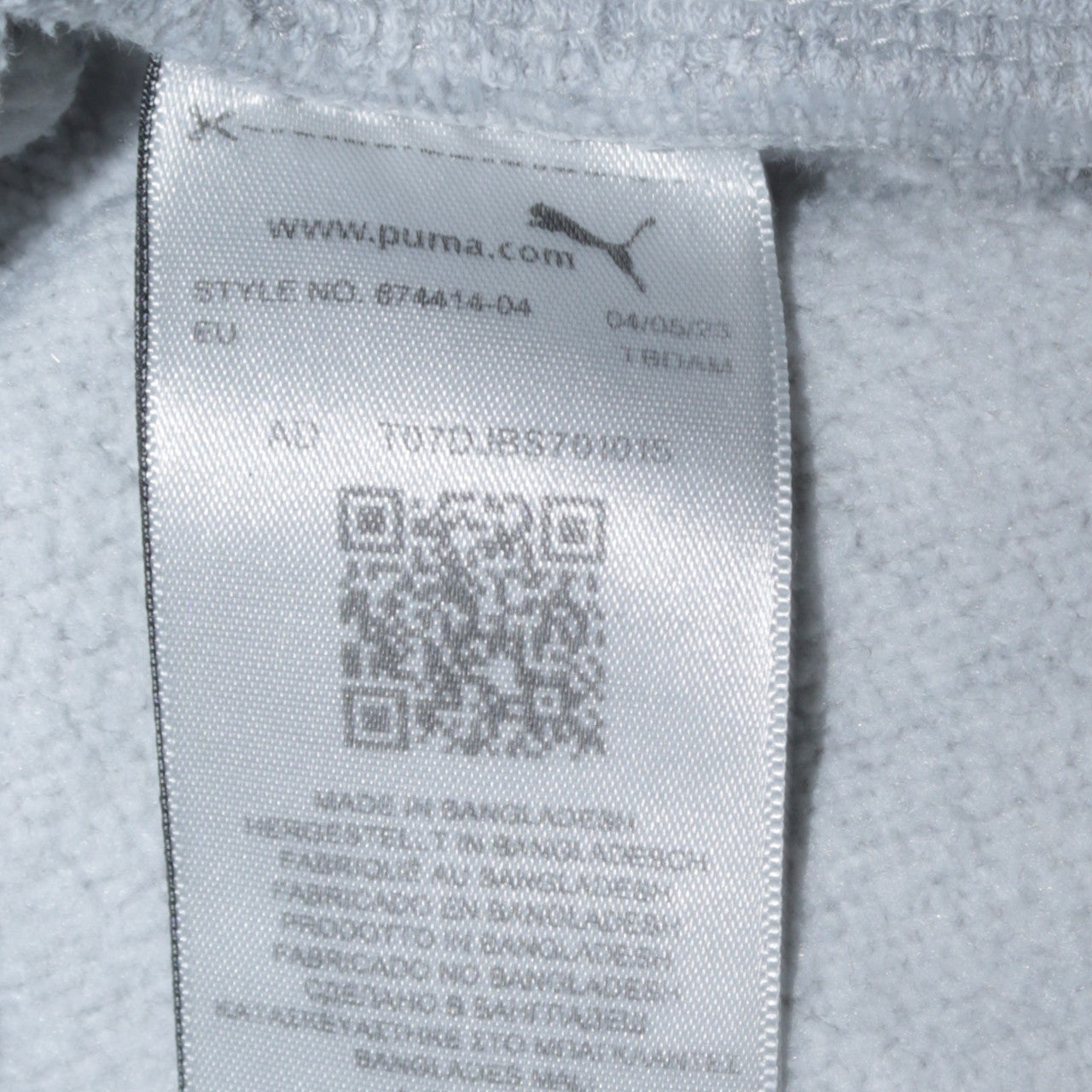 Puma Men's Grey Cotton Blend Jogger Trousers Size L