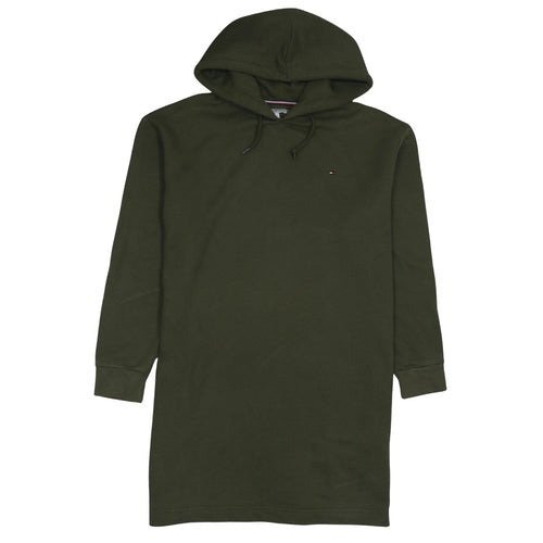 Tommy Hilfiger Women's Green Hoodie T-Shirt Dress Size S