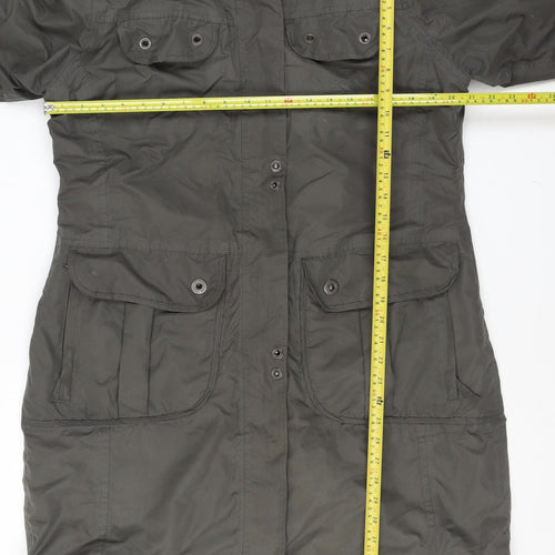 Trespass Womens Green XL Waterproof Fur Trim Parka Coat