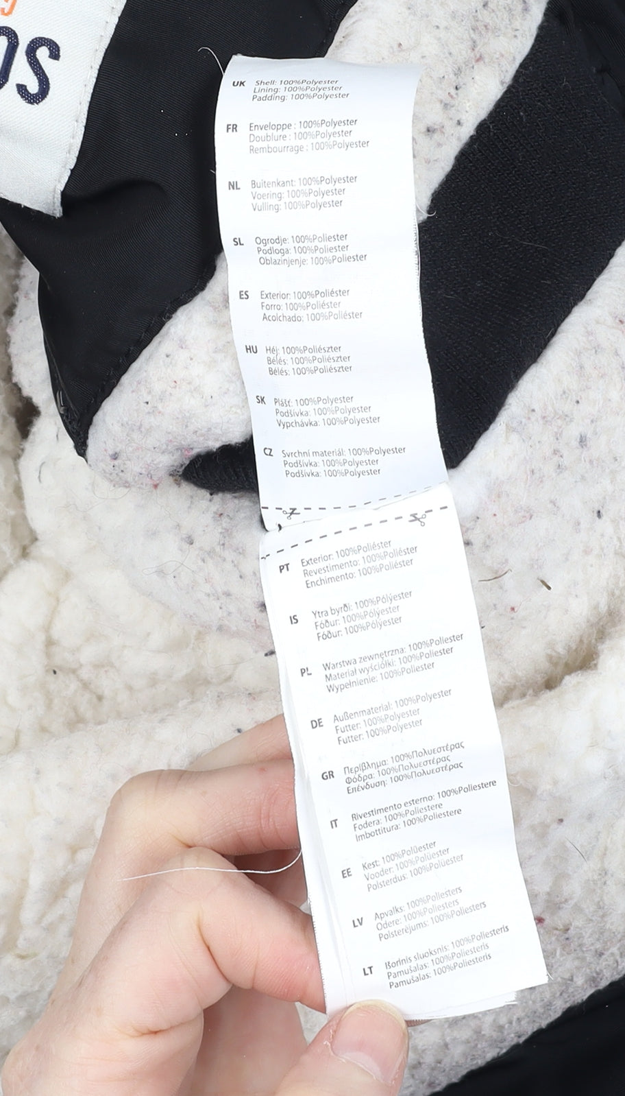 SoulCal & Co Womens Black Size 14 Puffer Hooded Winter Jacket