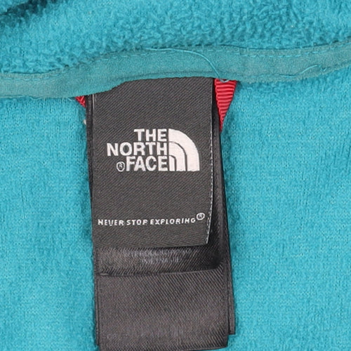 The North Face Women's Blue Fleece Hooded Full Zip Jacket Size M
