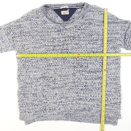 Tommy Hilfiger Women Blue Knit Pullover Jumper Size S