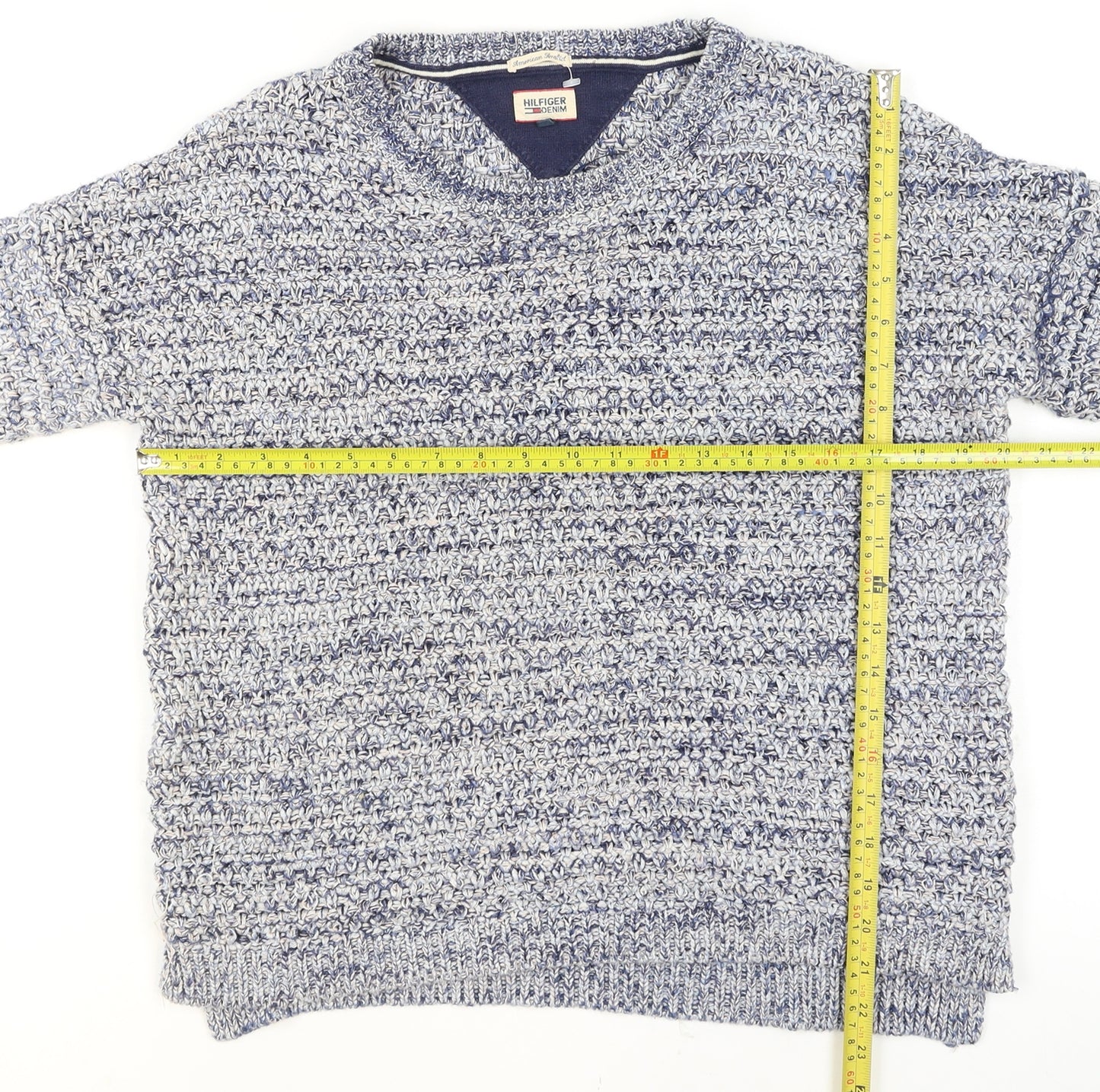 Tommy Hilfiger Women Blue Knit Pullover Jumper Size S