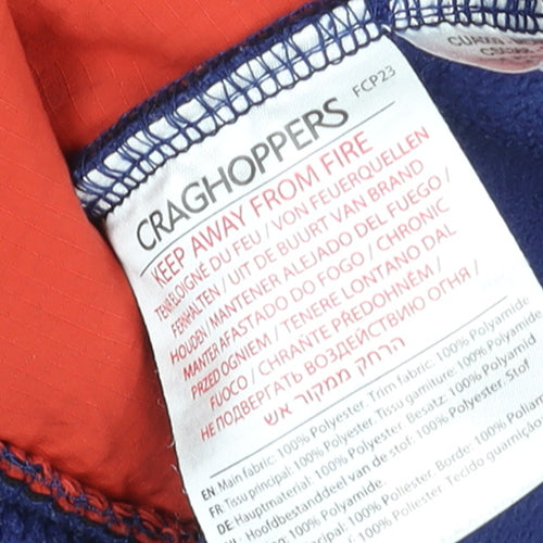 Craghoppers Men's Black & Red Fleece Full Zip Outdoor Jacket Size S