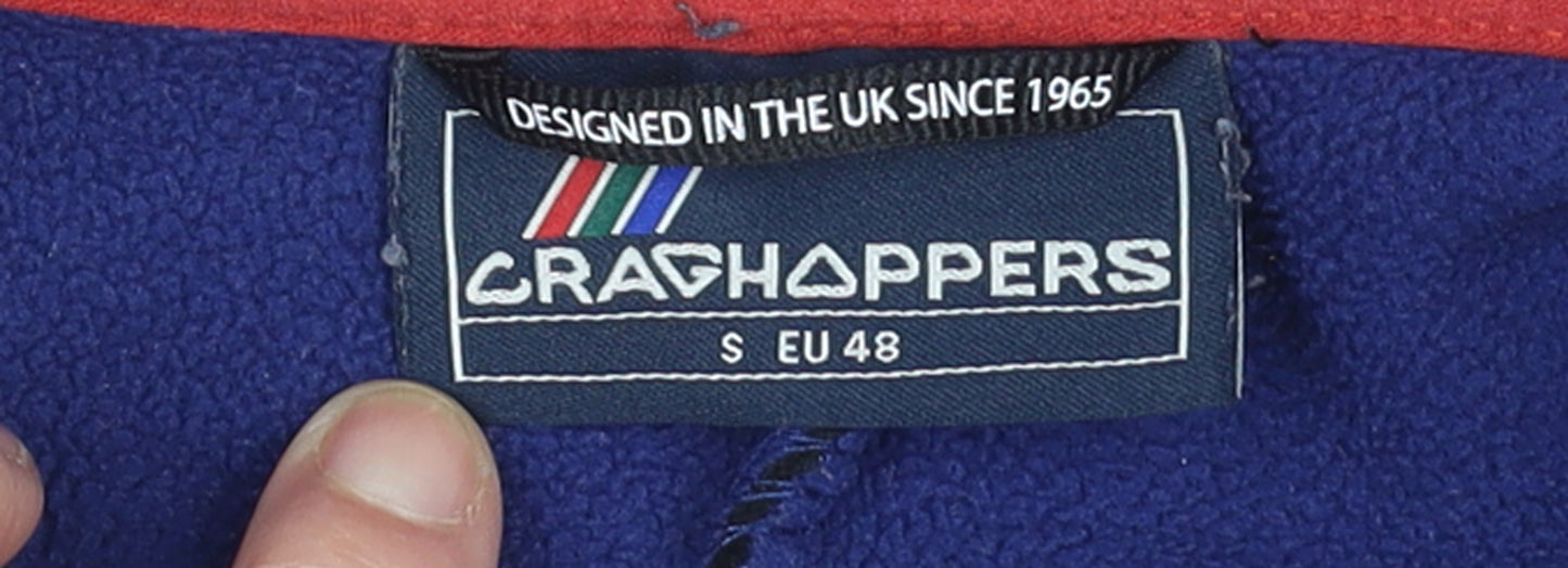 Craghoppers Men's Black & Red Fleece Full Zip Outdoor Jacket Size S