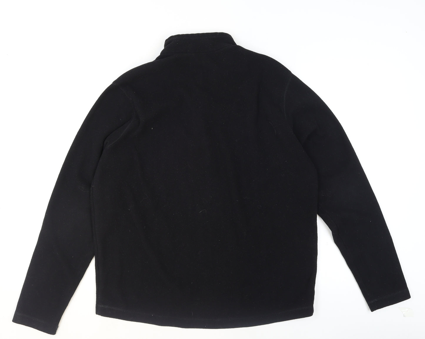 Decathlon Men's Black XL Fleece 1/2 Zip Pullover Sweatshirt