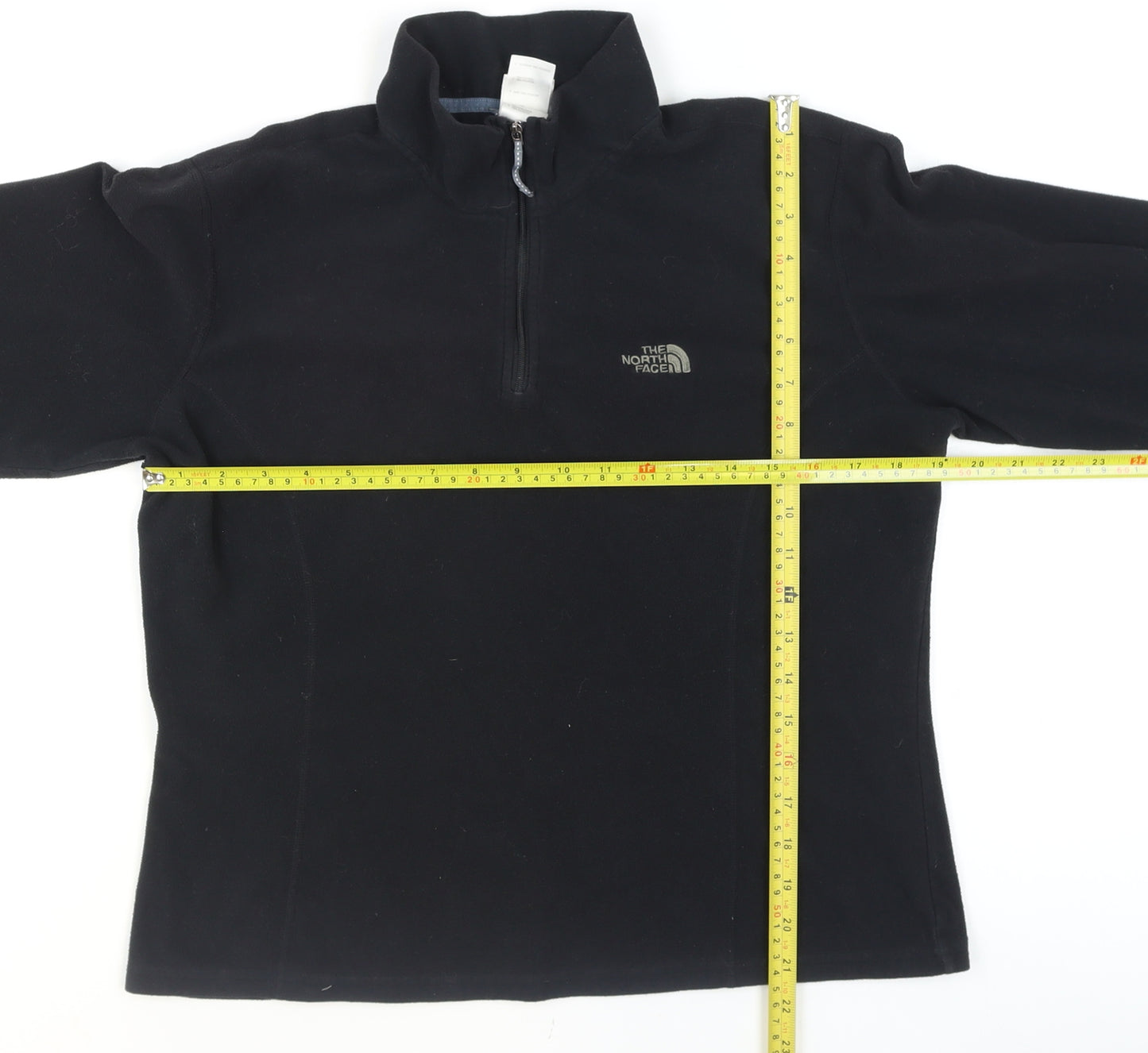The North Face Women Black L Fleece 1/4 Zip Pullover Sweatshirt