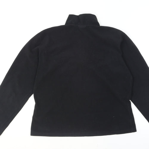 The North Face Women Black L Fleece 1/4 Zip Pullover Sweatshirt