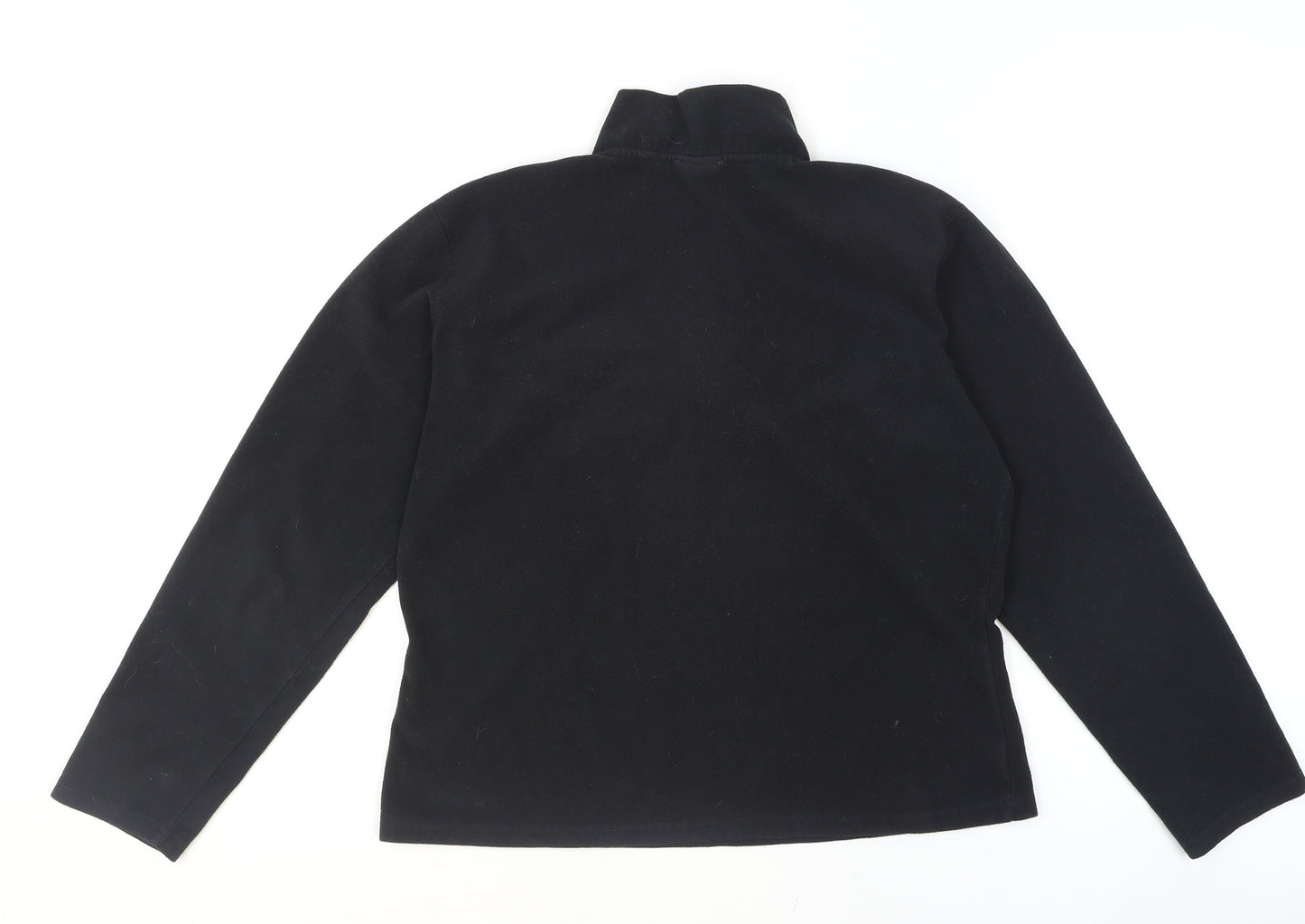 The North Face Women Black L Fleece 1/4 Zip Pullover Sweatshirt