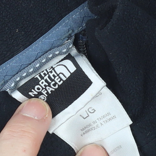 The North Face Women Black L Fleece 1/4 Zip Pullover Sweatshirt