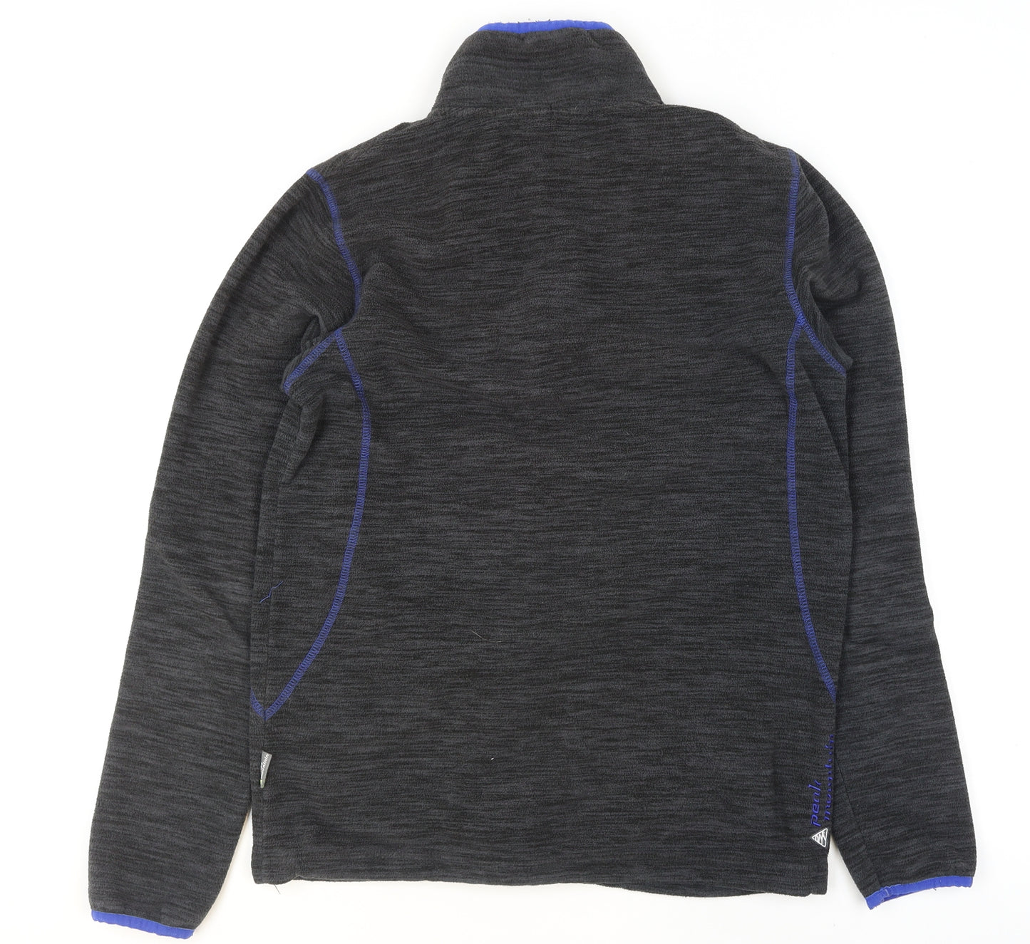 Peak Mountain Men's Grey Fleece Activewear Jacket Size M Full Zip