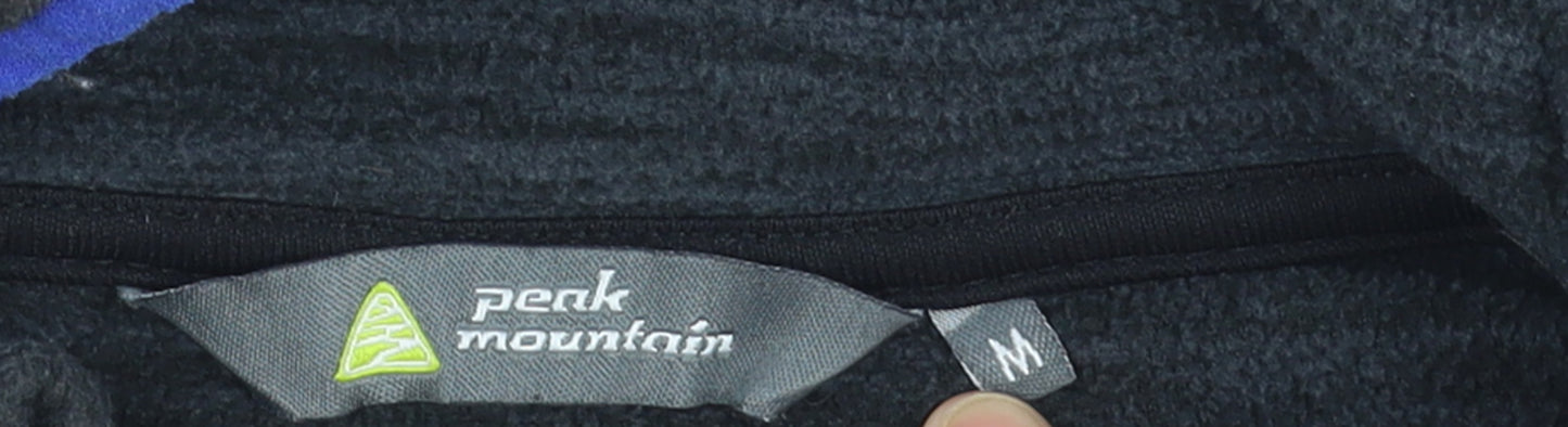 Peak Mountain Men's Grey Fleece Activewear Jacket Size M Full Zip