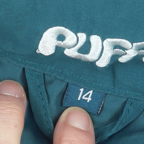 Puffa Women's Green Quilted Puffer Waistcoat Size 14
