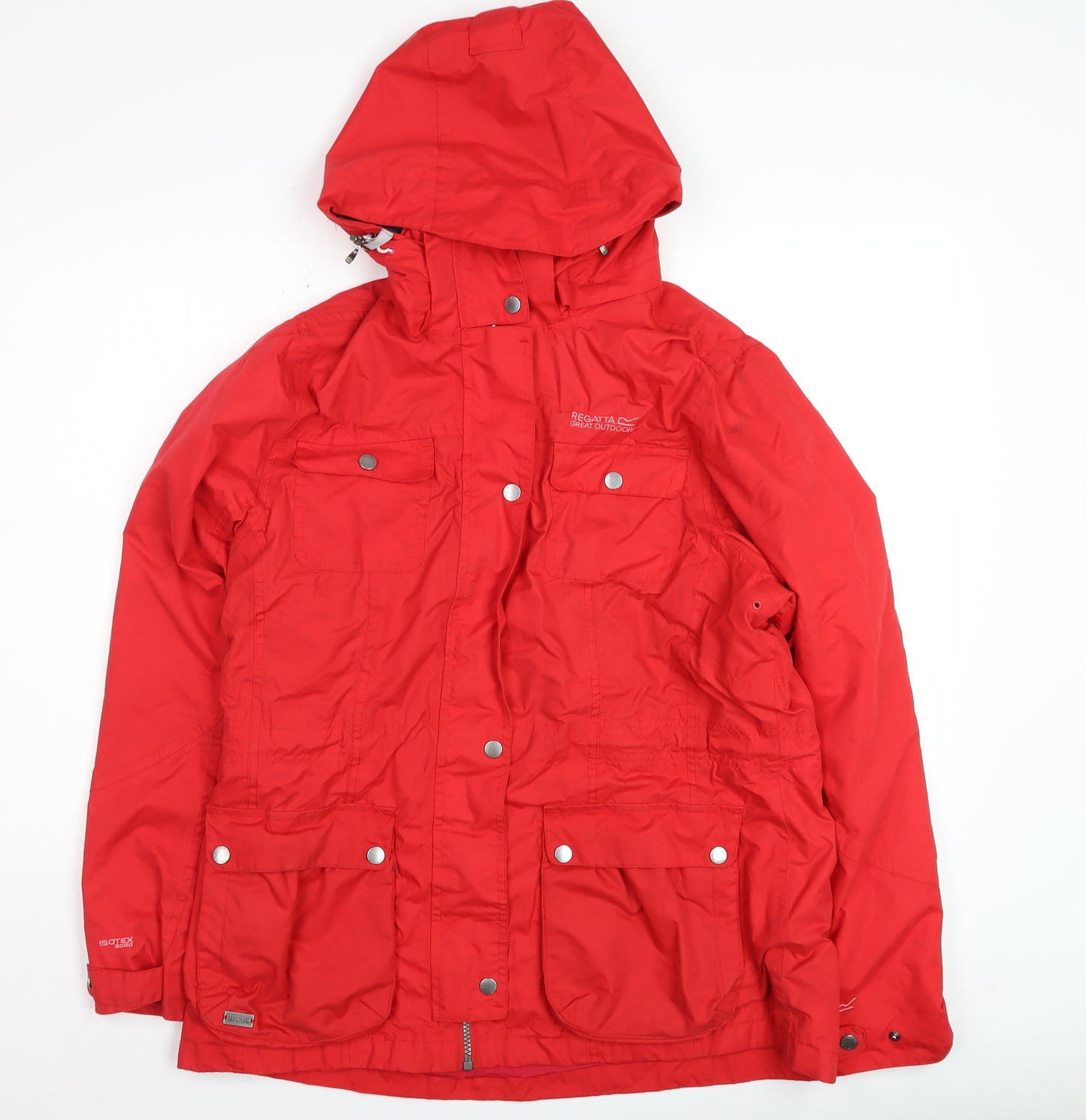 Regatta Women's Red Waterproof Hooded Parka Jacket Size 16