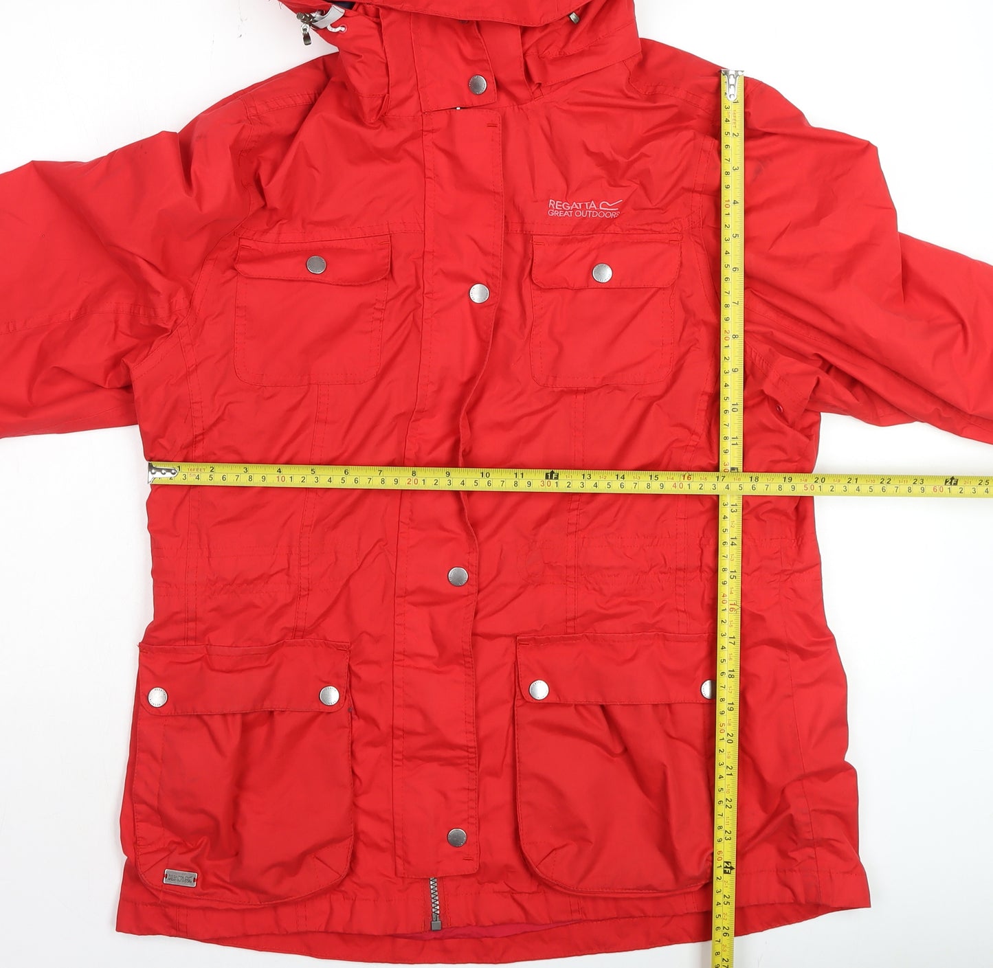 Regatta Women's Red Waterproof Hooded Parka Jacket Size 16