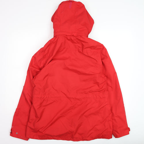 Regatta Women's Red Waterproof Hooded Parka Jacket Size 16