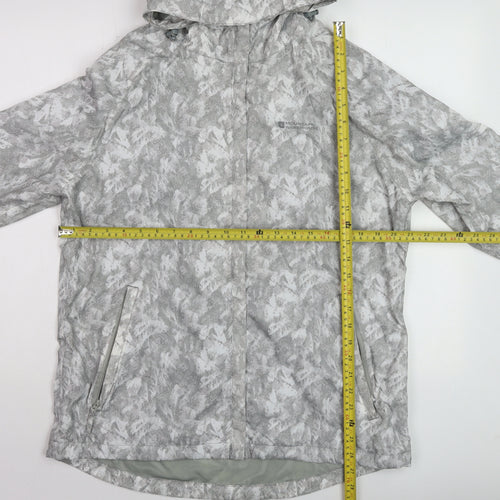 Mountain Warehouse Women's Grey Waterproof Hooded Rain Jacket UK 14