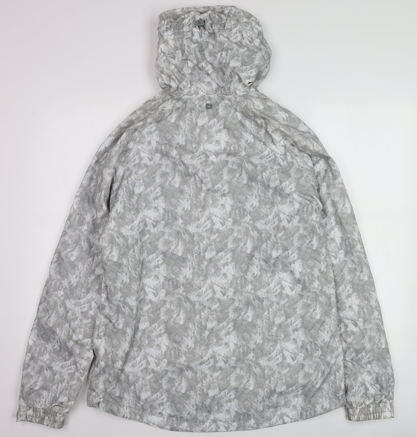 Mountain Warehouse Women's Grey Waterproof Hooded Rain Jacket UK 14