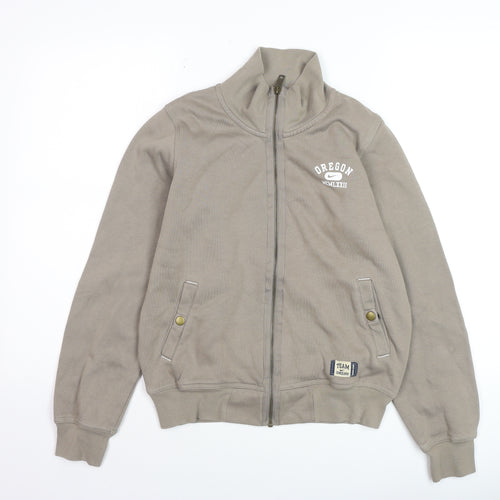 Nike Boys Grey Full Zip Hoodie Size M Oregon Graphic Print Sweatshirt
