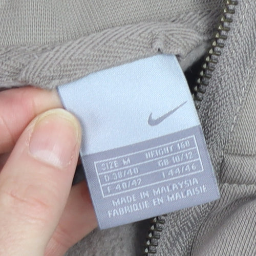 Nike Boys Grey Full Zip Hoodie Size M Oregon Graphic Print Sweatshirt