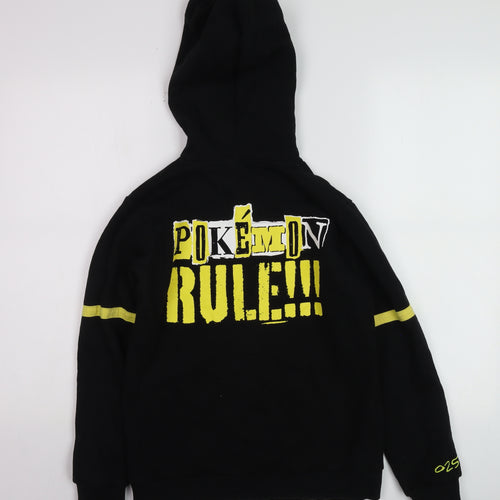 Pokémon Boys Black Pikachu Rocks Pullover Hoodie 9-10 Years