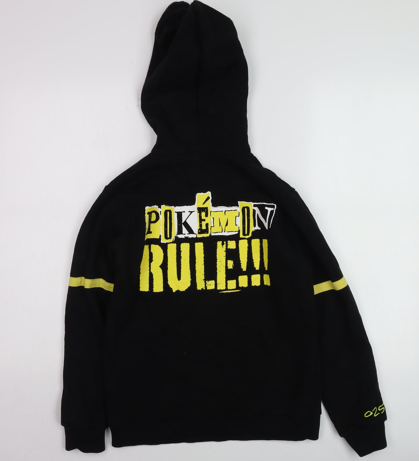 Pokémon Boys Black Pikachu Rocks Pullover Hoodie 9-10 Years