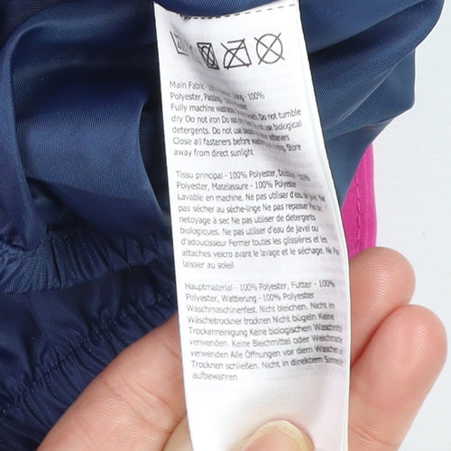 Dare 2B Girls Pink & Blue Hooded Puffer Jacket 9-10 Years Winter Coat