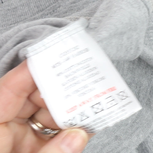 Brave Soul Men's Grey Short Sleeve Crew Neck Cotton Blend T-Shirt Size L