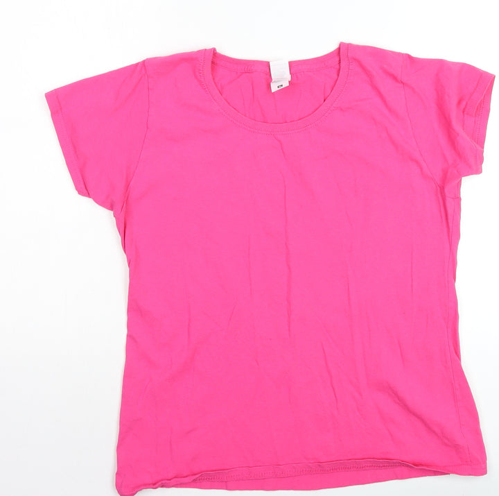 Fruit of the Loom Women's Pink XL Basic Cotton T-Shirt