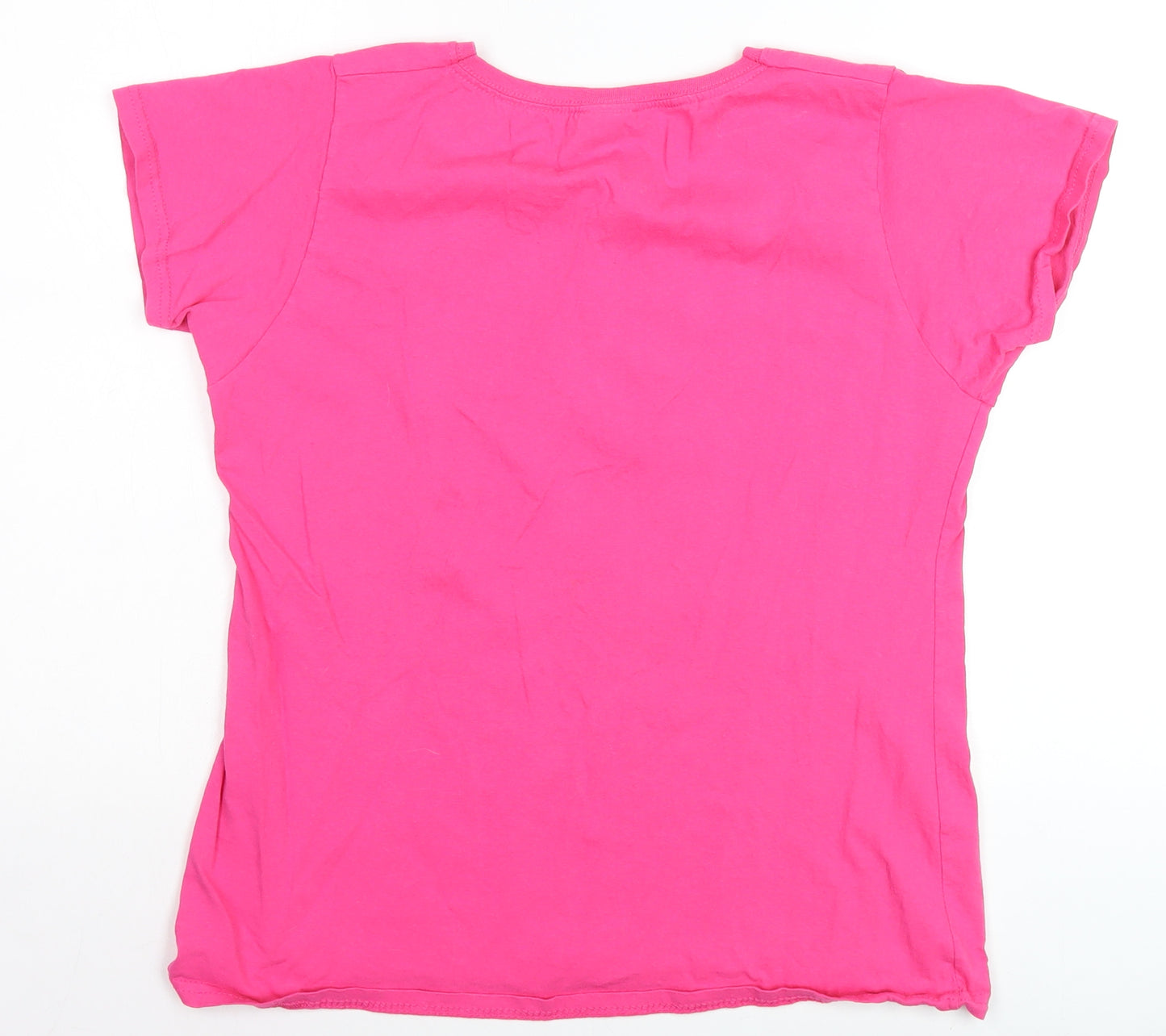 Fruit of the Loom Women's Pink XL Basic Cotton T-Shirt